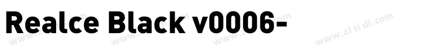 Realce Black v0006字体转换 Realce Black v0006字体转换
